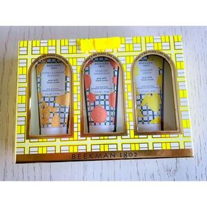 Beekman 1802 Goat Milk Hand Cream Set Honey Orange Grapefruit  Lemon 3p 2oz Each